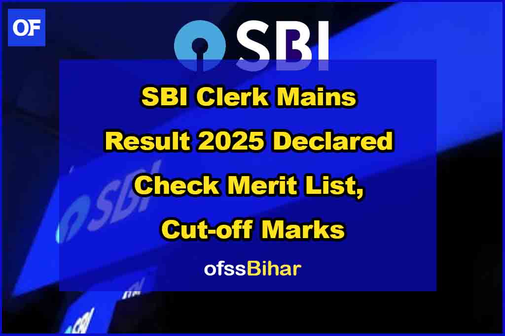 SBI Clerk Mains Result 2025 Declared: Check Merit List, Cut-off Marks